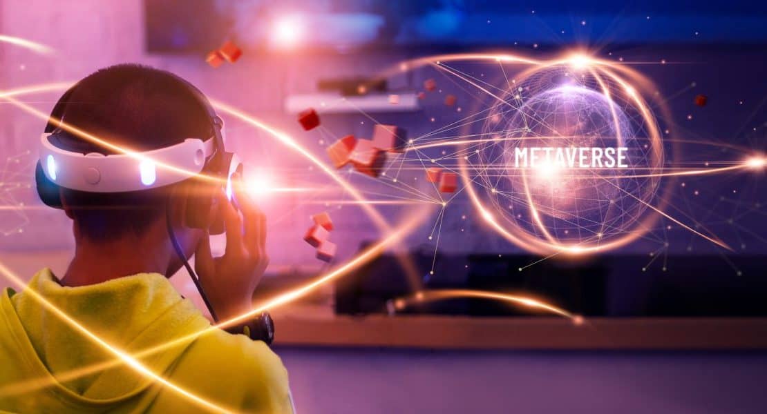 Metaverse,Technology,Concepts.,Teenager,Play,Vr,Virtual,Reality,Goggle,And